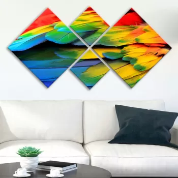 Set 4 tablouri decorative, 4MDF313160582, MDF, Imprimat UV, Multicolor imagine