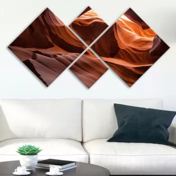 Set 4 tablouri decorative, 4MDF3286677, MDF, Imprimat UV, Multicolor imagine