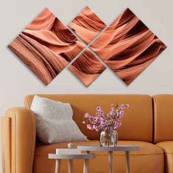 Set 4 tablouri decorative, 4MDF3297900, MDF, Imprimat UV, Multicolor imagine