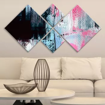 Set 4 tablouri decorative, 4MDF3418075, MDF, Imprimat UV, Multicolor imagine