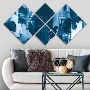 Set 4 tablouri decorative, 4MDF3418085, MDF, Imprimat UV, Multicolor imagine