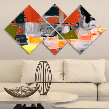 Set 4 tablouri decorative, 4MDF3418103, MDF, Imprimat UV, Multicolor imagine