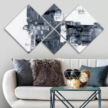 Set 4 tablouri decorative, 4MDF3418104, MDF, Imprimat UV, Multicolor imagine