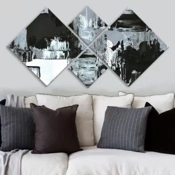 Set 4 tablouri decorative, 4MDF3475634, MDF, Imprimat UV, Multicolor imagine