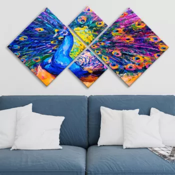 Set 4 tablouri decorative, 4MDF352459538, MDF, Imprimat UV, Multicolor imagine