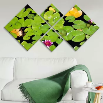 Set 4 tablouri decorative, 4MDF35762329, MDF, Imprimat UV, Multicolor imagine