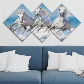 Set 4 tablouri decorative, 4MDF362467604, MDF, Imprimat UV, Multicolor imagine