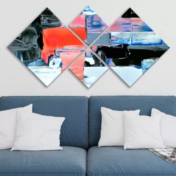 Set 4 tablouri decorative, 4MDF3809301, MDF, Imprimat UV, Multicolor imagine