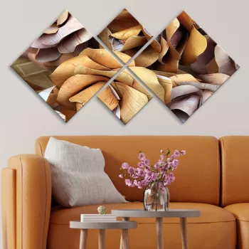 Set 4 tablouri decorative, 4MDF38511646, MDF, Imprimat UV, Multicolor imagine