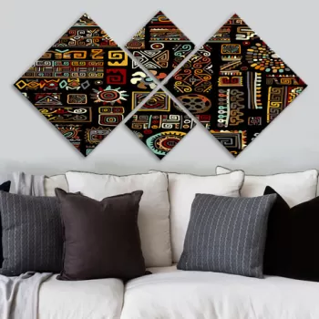 Set 4 tablouri decorative, 4MDF429224581, MDF, Imprimat UV, Multicolor imagine