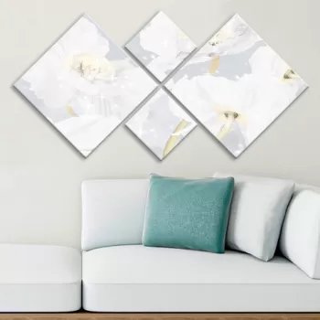 Set 4 tablouri decorative, 4MDF4484, MDF, Imprimat UV, Multicolor imagine