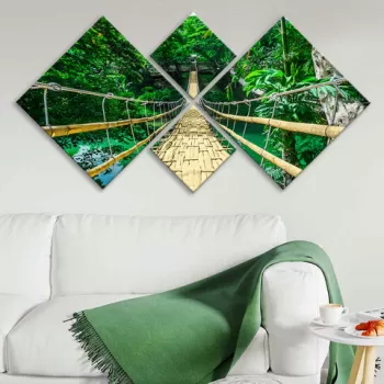 Set 4 tablouri decorative, 4MDF458089186, MDF, Imprimat UV, Multicolor imagine