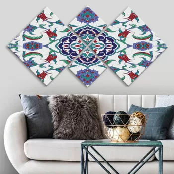 Set 4 tablouri decorative, 4MDF540666346, MDF, Imprimat UV, Multicolor imagine