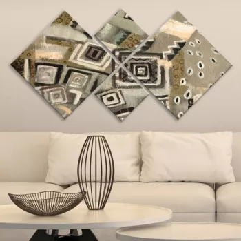 Set 4 tablouri decorative, 4MDF56731090, MDF, Imprimat UV, Multicolor imagine