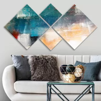 Set 4 tablouri decorative, 4MDF569899201, MDF, Imprimat UV, Multicolor imagine