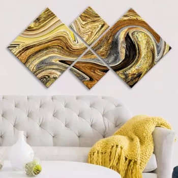 Set 4 tablouri decorative, 4MDF576402, MDF, Imprimat UV, Multicolor imagine