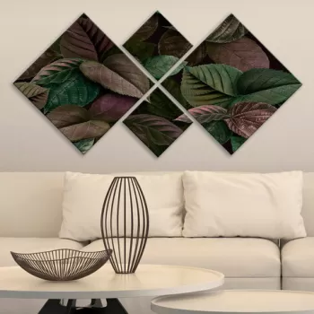 Set 4 tablouri decorative, 4MDF587642, MDF, Imprimat UV, Multicolor imagine