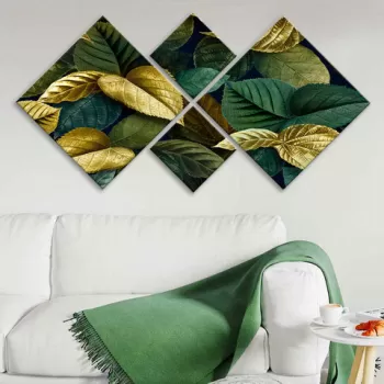 Set 4 tablouri decorative, 4MDF587687, MDF, Imprimat UV, Multicolor imagine