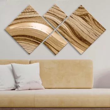 Set 4 tablouri decorative, 4MDF596699, MDF, Imprimat UV, Multicolor imagine