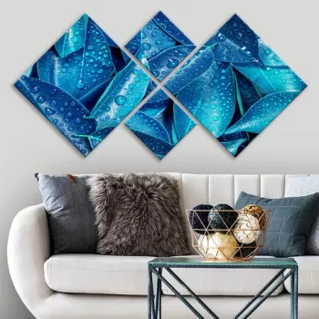 Set 4 tablouri decorative, 4MDF599163902, MDF, Imprimat UV, Multicolor imagine