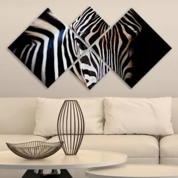 Set 4 tablouri decorative, 4MDF61813099, MDF, Imprimat UV, Multicolor imagine