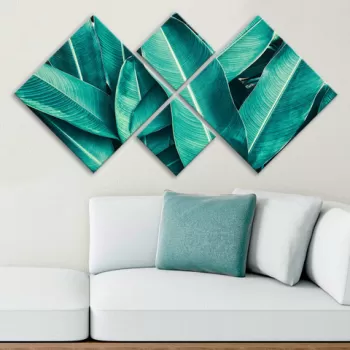 Set 4 tablouri decorative, 4MDF681097327, MDF, Imprimat UV, Multicolor imagine