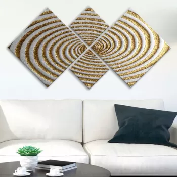 Set 4 tablouri decorative, 4MDF700974694, MDF, Imprimat UV, Multicolor imagine