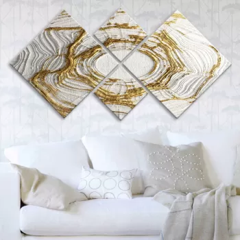 Set 4 tablouri decorative, 4MDF701346946, MDF, Imprimat UV, Multicolor imagine