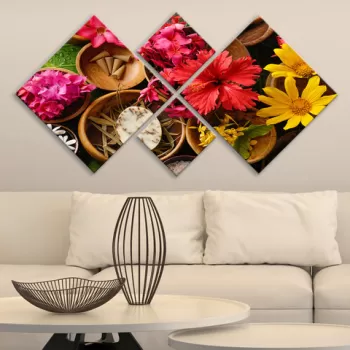 Set 4 tablouri decorative, 4MDF704999149, MDF, Imprimat UV, Multicolor imagine