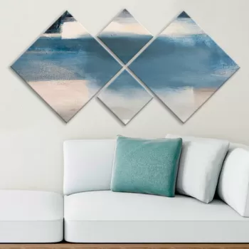 Set 4 tablouri decorative, 4MDF772034371, MDF, Imprimat UV, Multicolor imagine