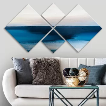 Set 4 tablouri decorative, 4MDF772039342, MDF, Imprimat UV, Multicolor imagine