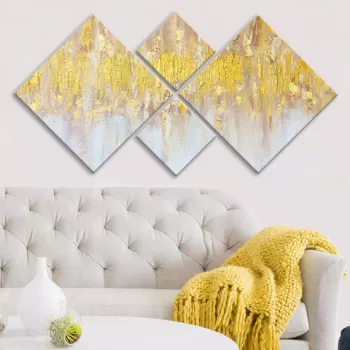 Set 4 tablouri decorative, 4MDF826596080, MDF, Imprimat UV, Multicolor imagine