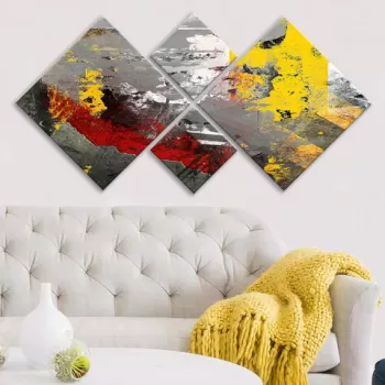 Set 4 tablouri decorative, 4MDF88983220, MDF, Imprimat UV, Multicolor imagine