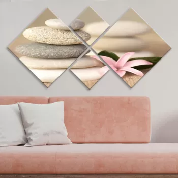 Set 4 tablouri decorative, 4MDF93053368, MDF, Imprimat UV, Multicolor imagine