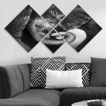 Set 4 tablouri decorative, 4MDF99284861, MDF, Imprimat UV, Multicolor imagine