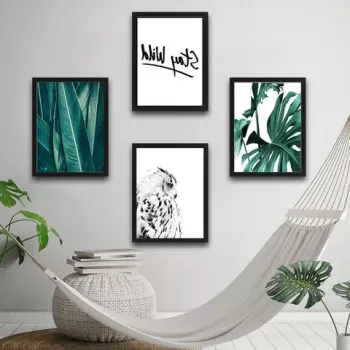 Set 4 tablouri decorative, Stay Wild Set 4, PAL, Hartie, Multicolor imagine