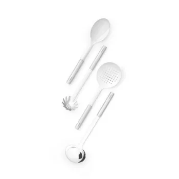 Set 4 ustensile de bucatarie, Brabantia, Profile, 11.6x11.6x35 cm, inox, argintiu imagine
