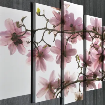Set 5 tablouri decorative, BC002, 70 x 20 cm, Multicolor imagine