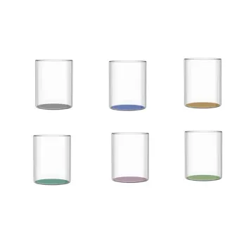 Set 6 pahare, Bottom, Brandani, 8x10 cm, sticla imagine