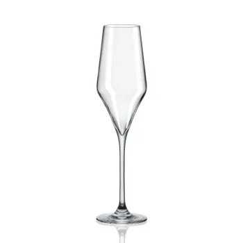 Set 6 pahare pentru sampanie Aram, Rona, 220 ml, sticla, transparent imagine