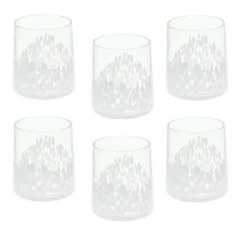 Set 6 pahare Venezia, Andrea Fontebasso, 300 ml, sticla, alb/transparent imagine