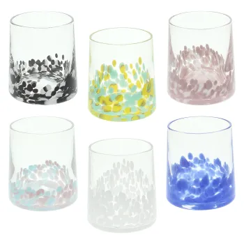 Set 6 pahare Venezia, Andrea Fontebasso, 300 ml, sticla, multicolor imagine