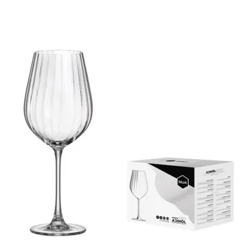 Set 6 pahare vin Jonica, Alar, 500 ml, sticla, transparent imagine