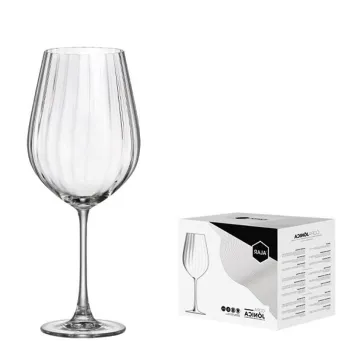 Set 6 pahare vin Jonica, Alar, 650 ml, sticla, transparent imagine
