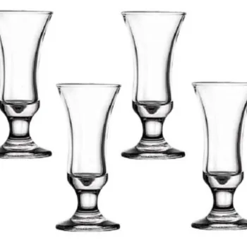 Set 6 pahare vodka Villa, Ambition, 25 ml, sticla, transparent imagine