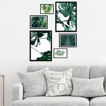 Set 6 tablouri decorative, SET_004, Lulu, 17x22 cm/24x29 cm/34x44 cm, plastic imagine