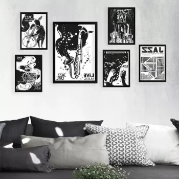 Set 6 tablouri decorative, SET_075, Lulu, 24x29 cm/24x44 cm, plastic imagine