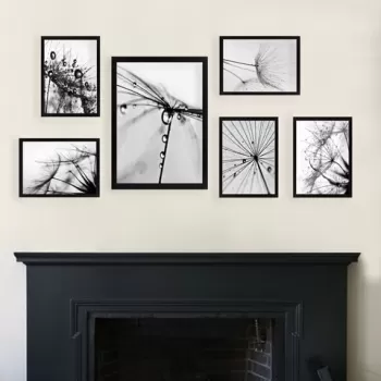 Set 6 tablouri decorative, SET_082, Lulu, 24x29 cm/24x44 cm, plastic imagine