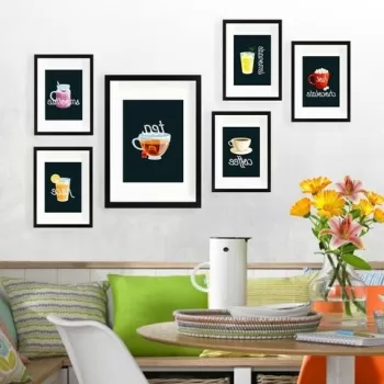 Set 6 tablouri decorative, SET_087, Lulu, 24x29 cm/24x44 cm, plastic imagine