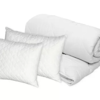 Set Alcam, perna microfibra 40x50 cm, perna microfibra 70x90 cm, pilota matlasata 140x200 cm imagine